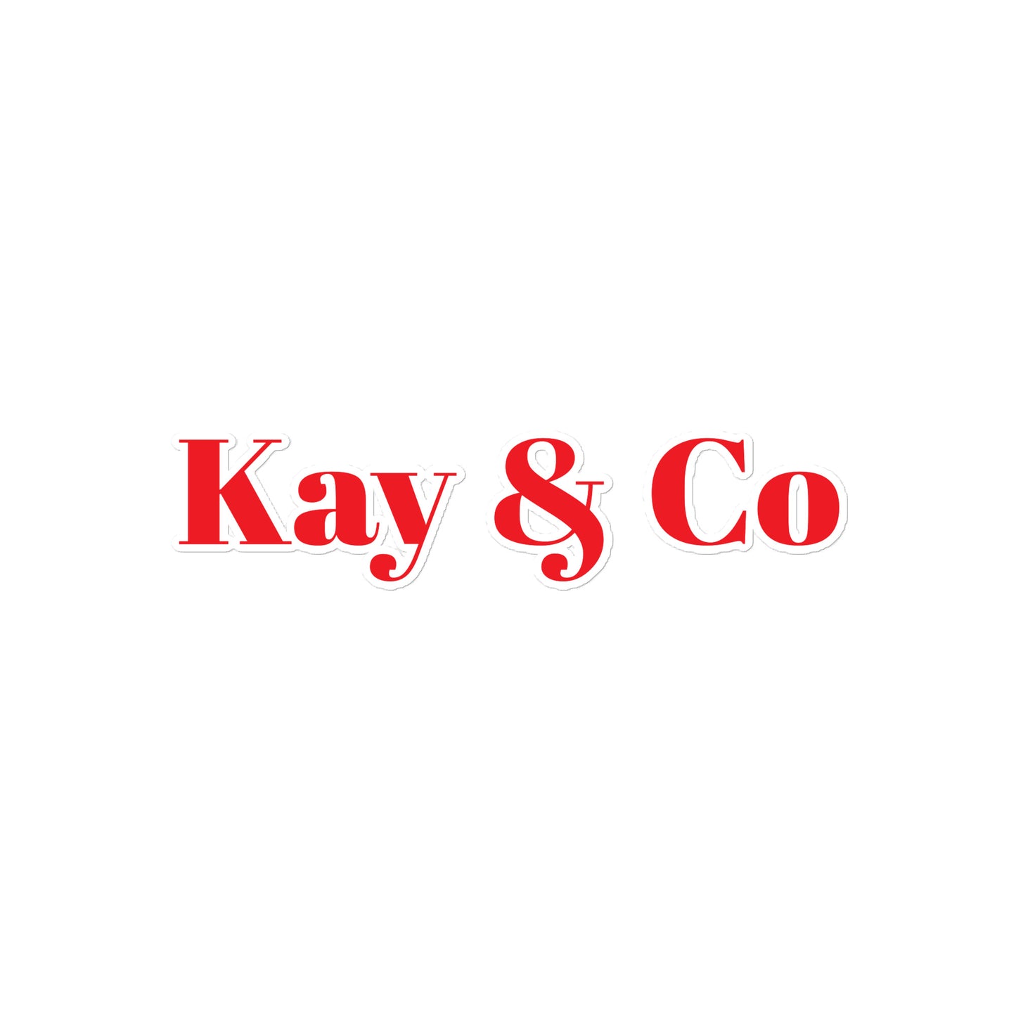 Kay & Co Sticker