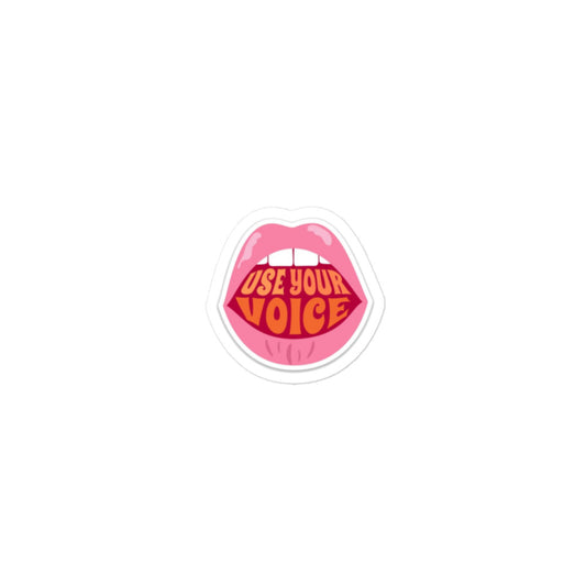 Use your voice Sticker