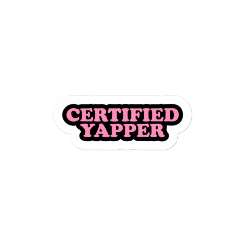 Certified Yapper Sticker